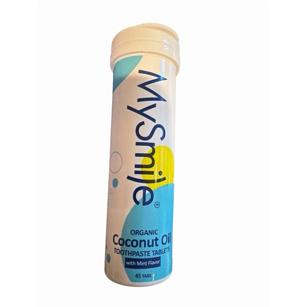 Bundle 3 Tubes 135 Total Tablets MySmile Travel Toothpaste Fluoride Free N-Ha